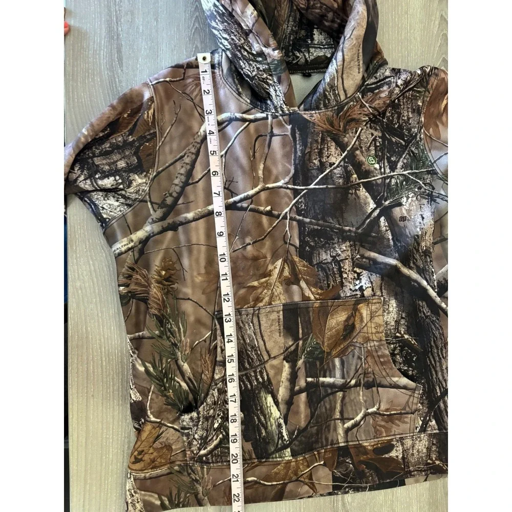 Realtree AP Camo Hoodie Kids‎ Large Forest Hunting Fleece Pullover Sweatshirt